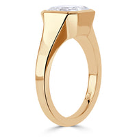 3.32 Asscher Cut Lab Grown Diamond Engagement Ring
