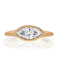1.01ct Marquise Cut Lab Grown Diamond Pinky Ring