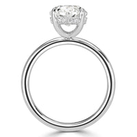 3.76ct Oval Cut Lab Grown Diamond Engagement Ring