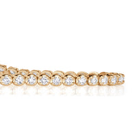 2.20ct Round Brilliant Cut Tennis Bracelet in 14K Yellow Gold