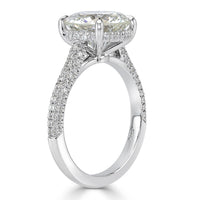 4.06ct Round Brilliant Cut Lab Grown Diamond Engagement Ring