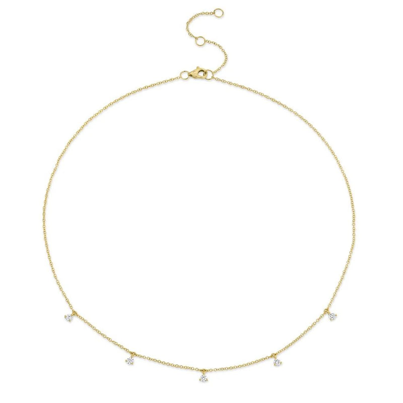 0.30ct Round Brilliant Cut Diamond Shaker Necklace