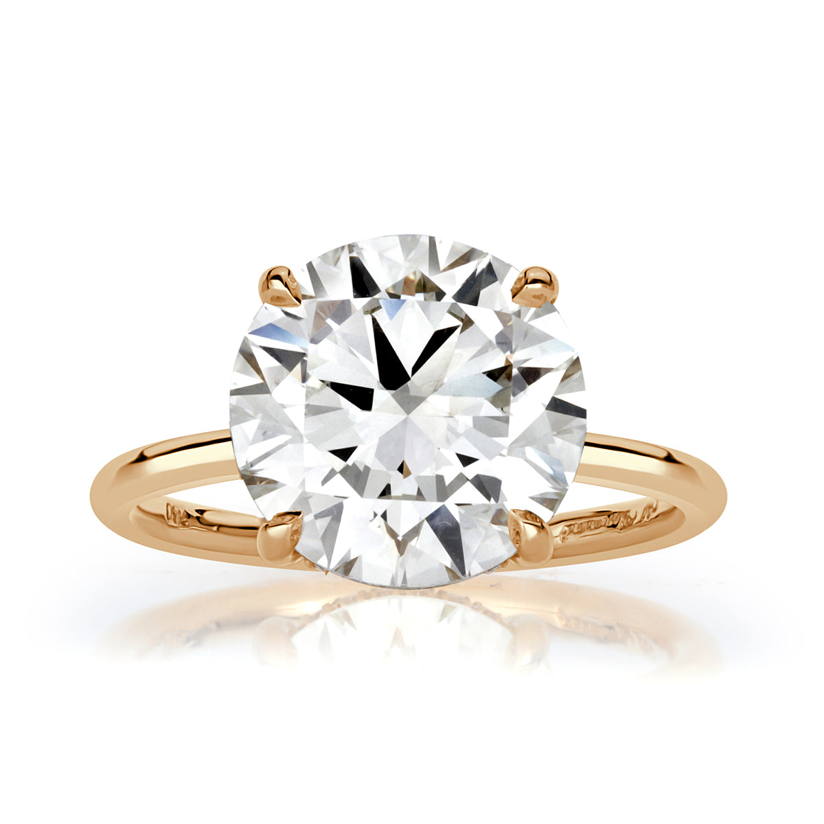 4.15ct Round Brilliant Cut Diamond Engagement Ring