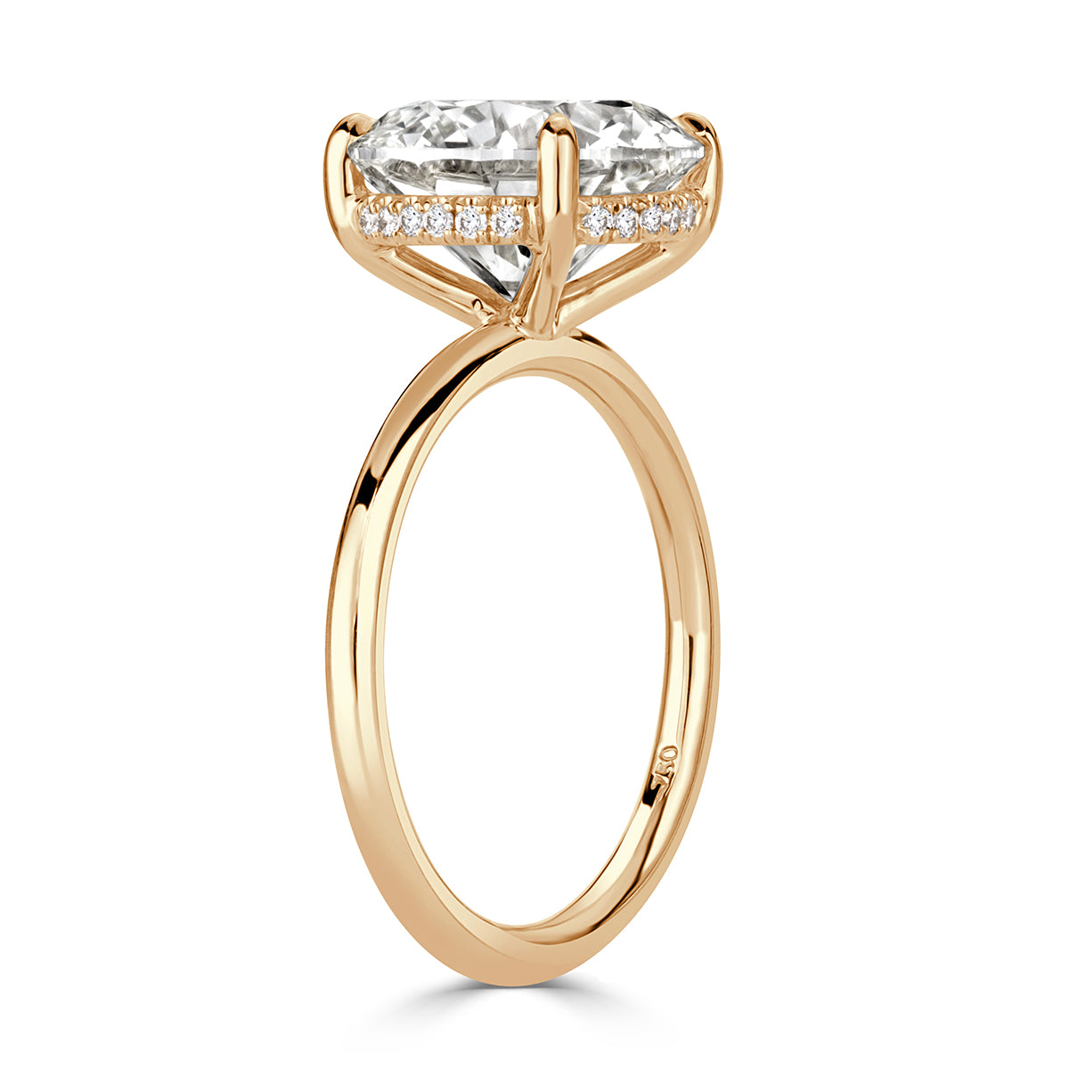 4.15ct Round Brilliant Cut Diamond Engagement Ring