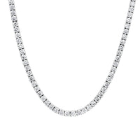 15.75ct Round Brilliant Cut Tennis Necklace in Platinum