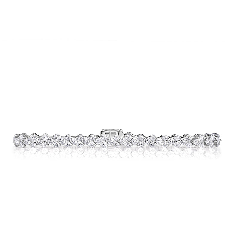 7.08ct Round Brilliant Cut Diamond Tennis Bracelet