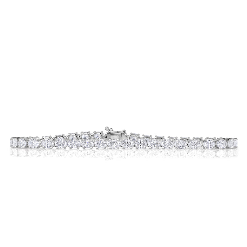 6.84ct Oval Cut Diamond Tennis Bracelet