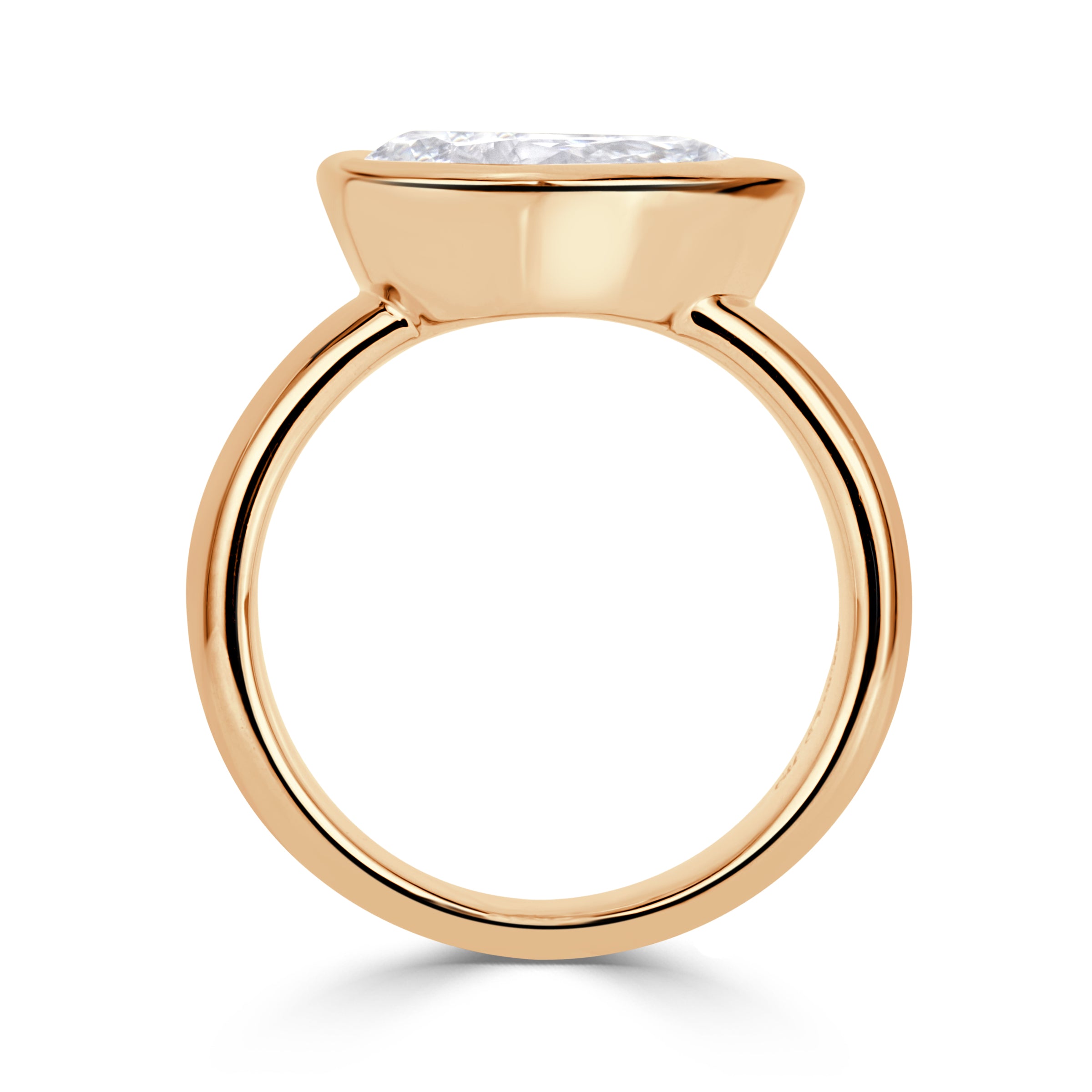 3.00ct Pear Shaped Lab Grown Diamond Engagement Ring