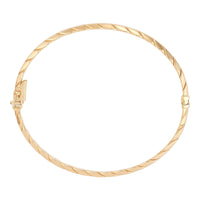 Twisted Flat Rope Bangle Bracelet