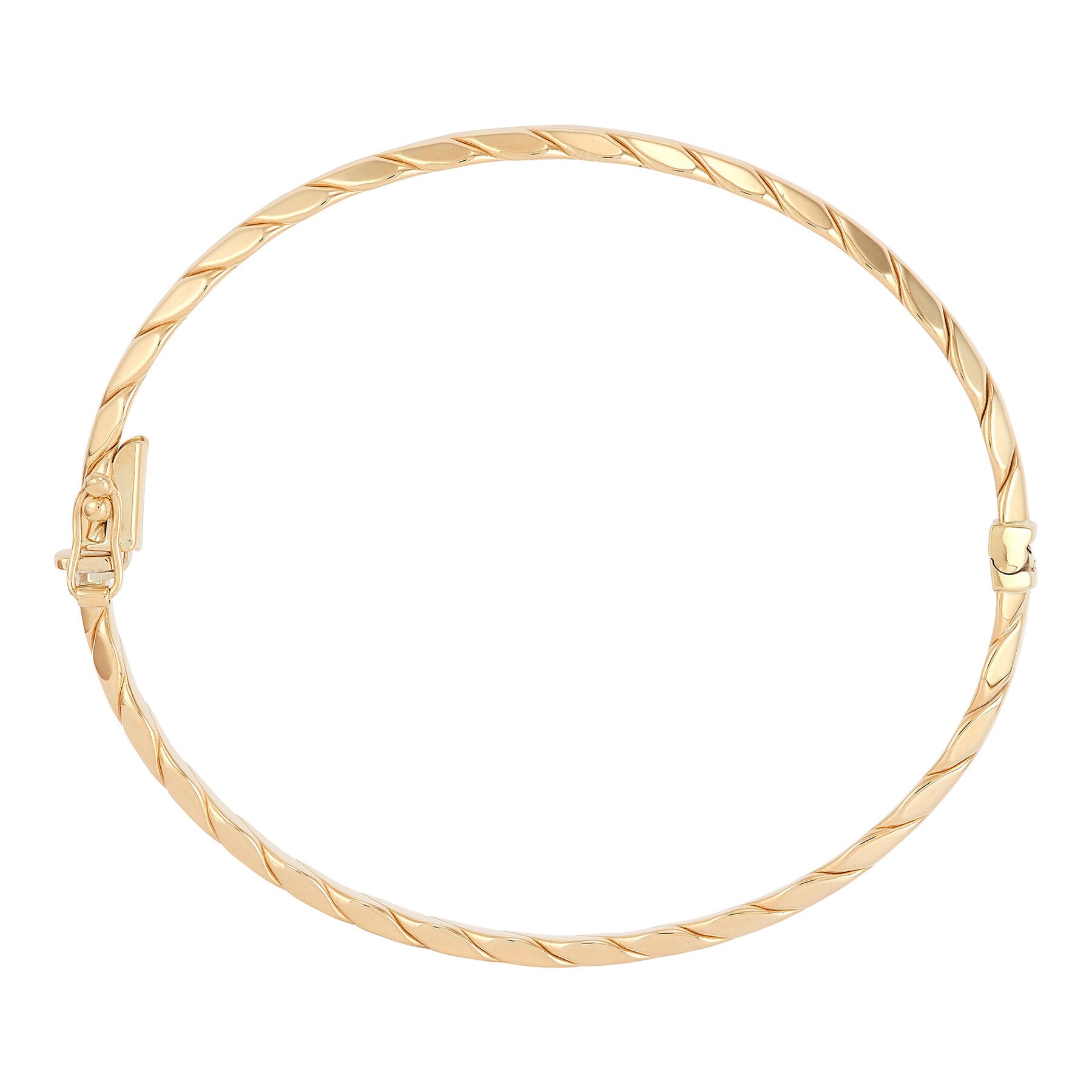 Twisted Flat Rope Bangle Bracelet