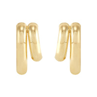 Double Graduated Oval Hoop Earrings
