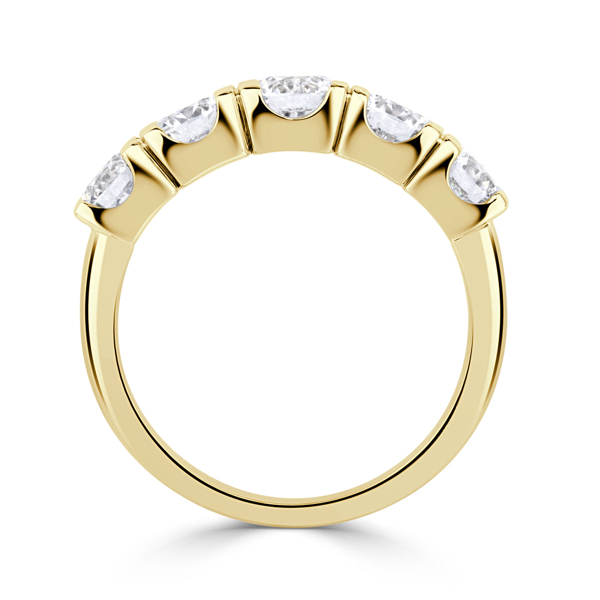 1.90ct Round Brilliant Cut Five-Stone Diamond Ring