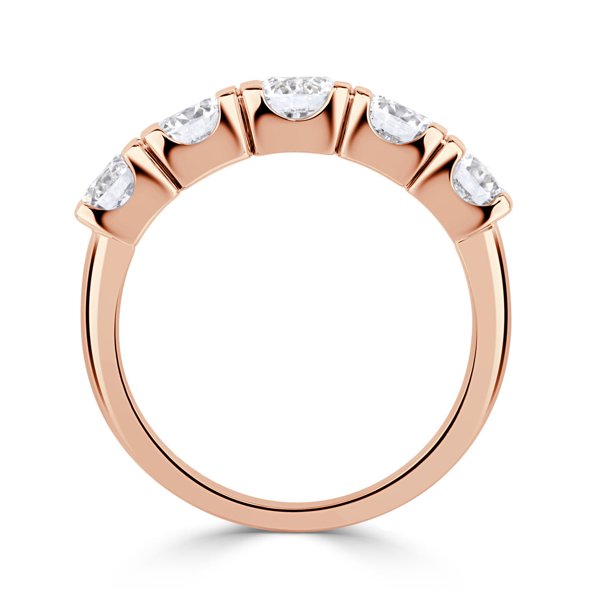 1.90ct Round Brilliant Cut Five-Stone Diamond Ring