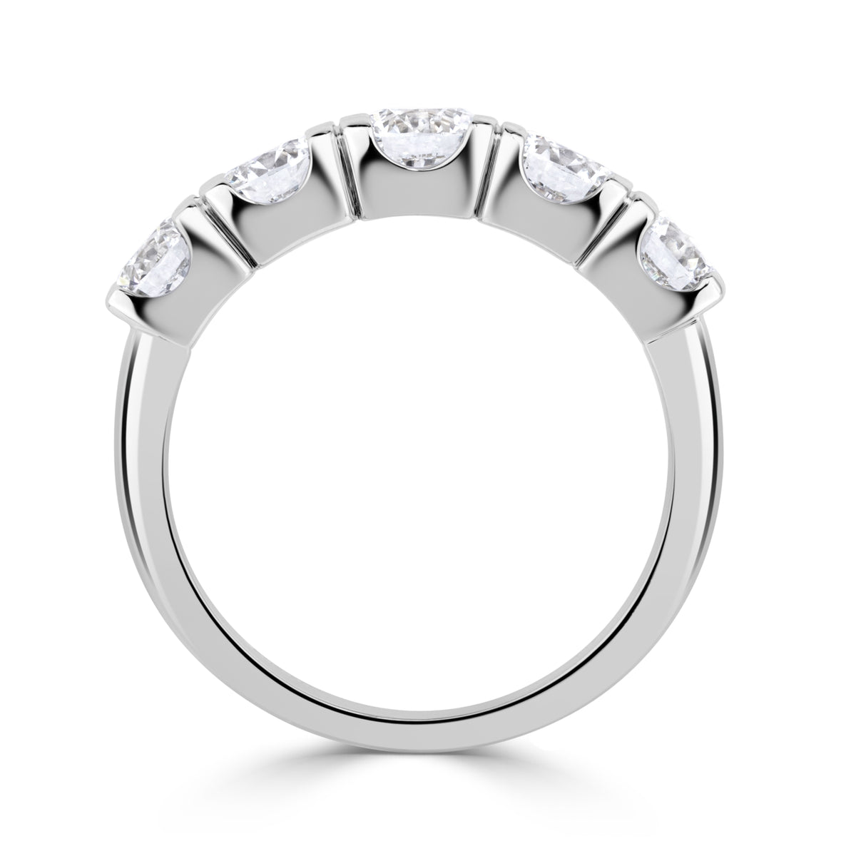 1.90ct Round Brilliant Cut Five-Stone Diamond Ring