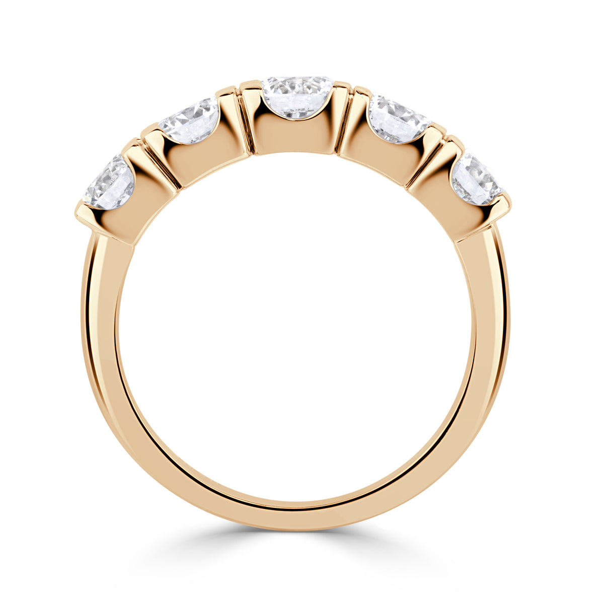 1.90ct Round Brilliant Cut Five-Stone Diamond Ring