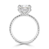 3.54ct Round Brilliant Cut Lab Grown Diamond Engagement Ring