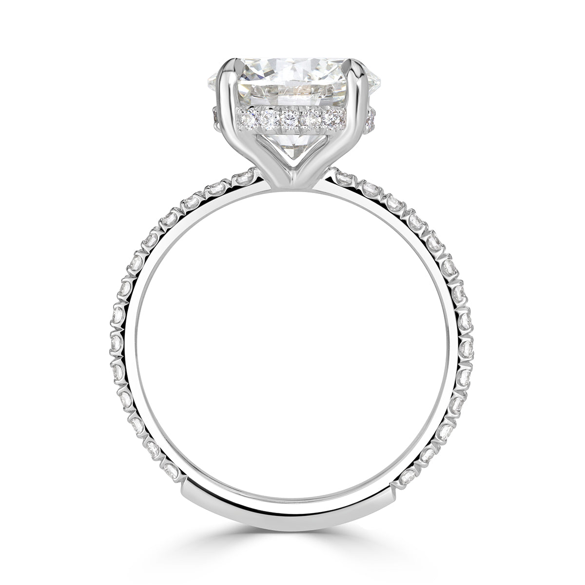 3.54ct Round Brilliant Cut Lab Grown Diamond Engagement Ring