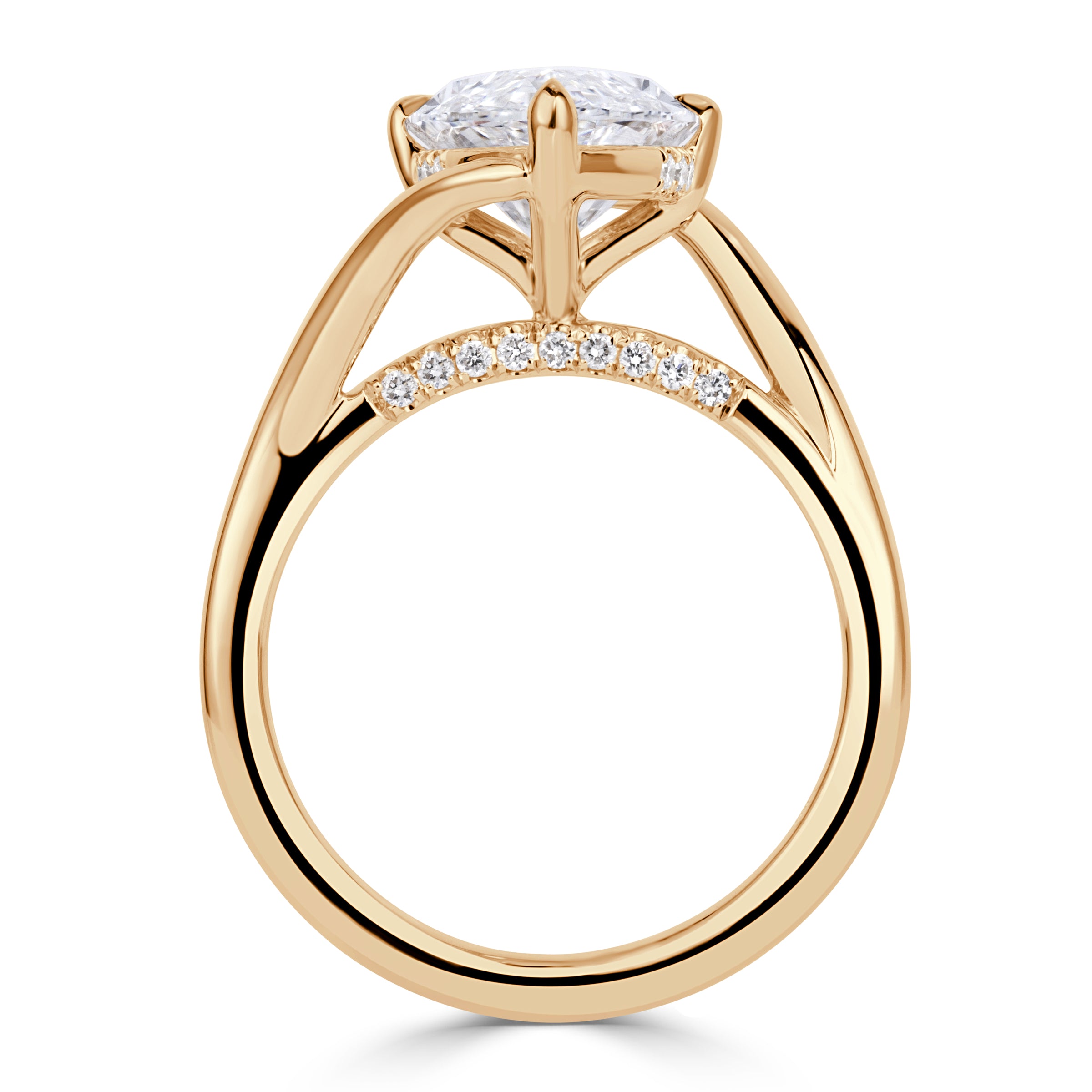 4.43ct Marquise Cut Lab Grown Diamond Engagement Ring