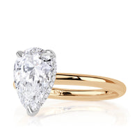 2.14ct Pear Shaped Lab Grown Diamond Engagement Ring