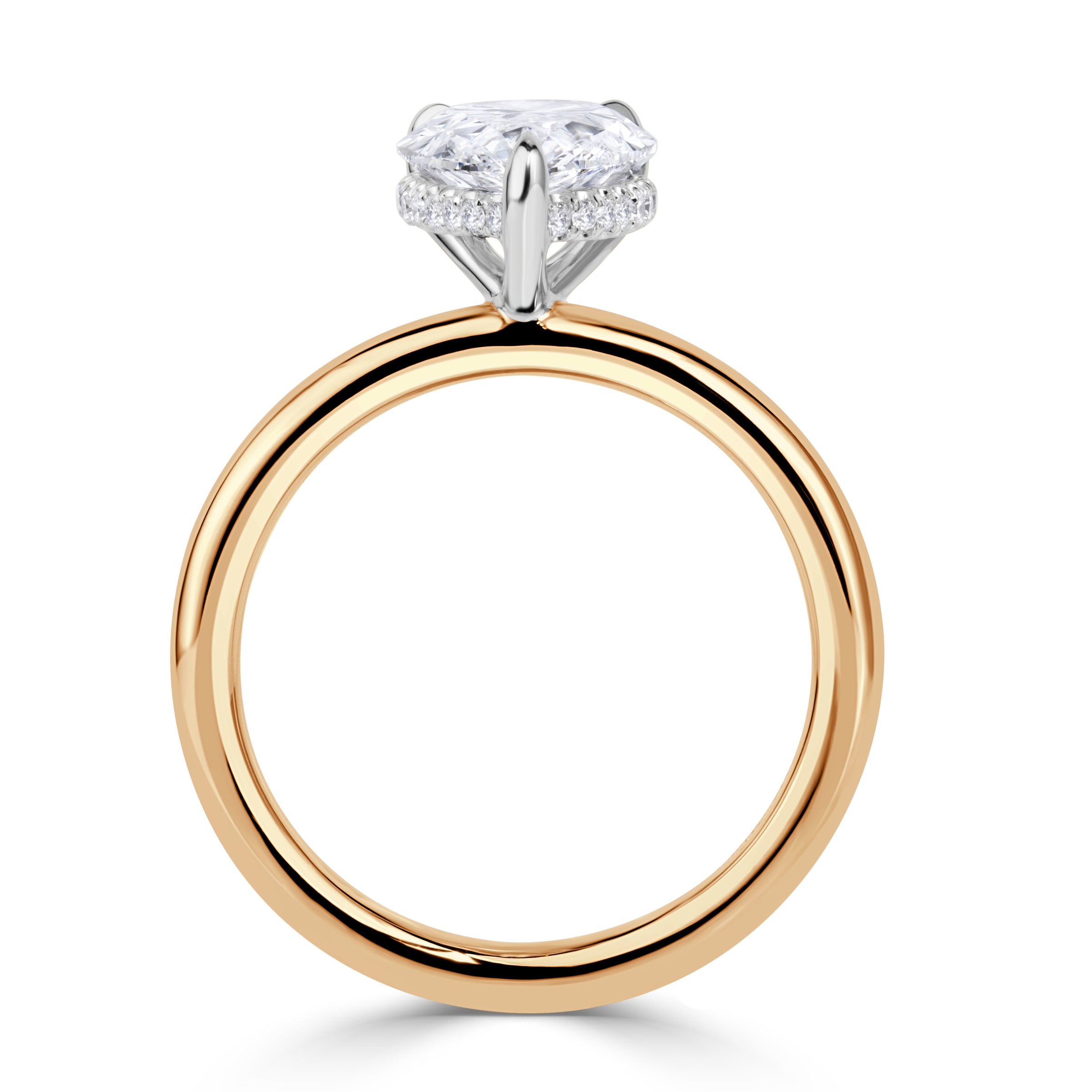 2.14ct Pear Shaped Lab Grown Diamond Engagement Ring
