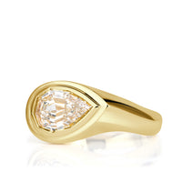 2.00ct Pear Step Cut Diamond Engagement Ring