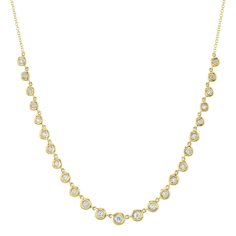 0.60ct Round Brilliant Cut Graduated Diamond Necklace