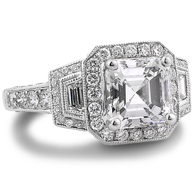 Royal asscher hot sale cut diamond