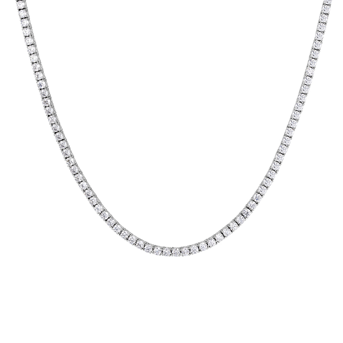 Classic Diamond Tennis Necklace