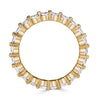 1.40ct Round Brilliant Cut Diamond Eternity Band in 18k Champagne Yellow Gold