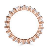 1.40ct Round Brilliant Cut Diamond Eternity Band in 18k Rose Gold