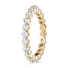 1.40ct Round Brilliant Cut Diamond Eternity Band in 18k Champagne Yellow Gold