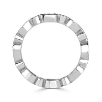 1.80ct Pear Shaped and Round Brilliant Cut Diamond Eternity Band in 18k White Gold