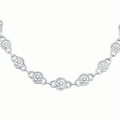 5.15ct Round Brilliant Cut Diamond Necklace