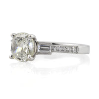 1.94ct Cushion Cut Diamond Engagement Ring