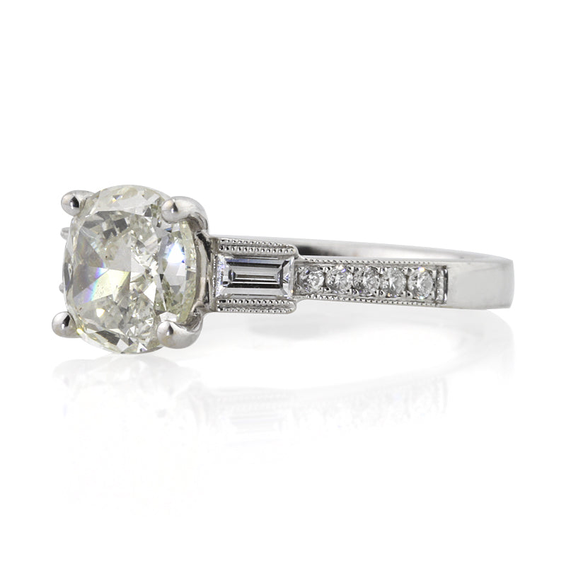 1.94ct Cushion Cut Diamond Engagement Ring