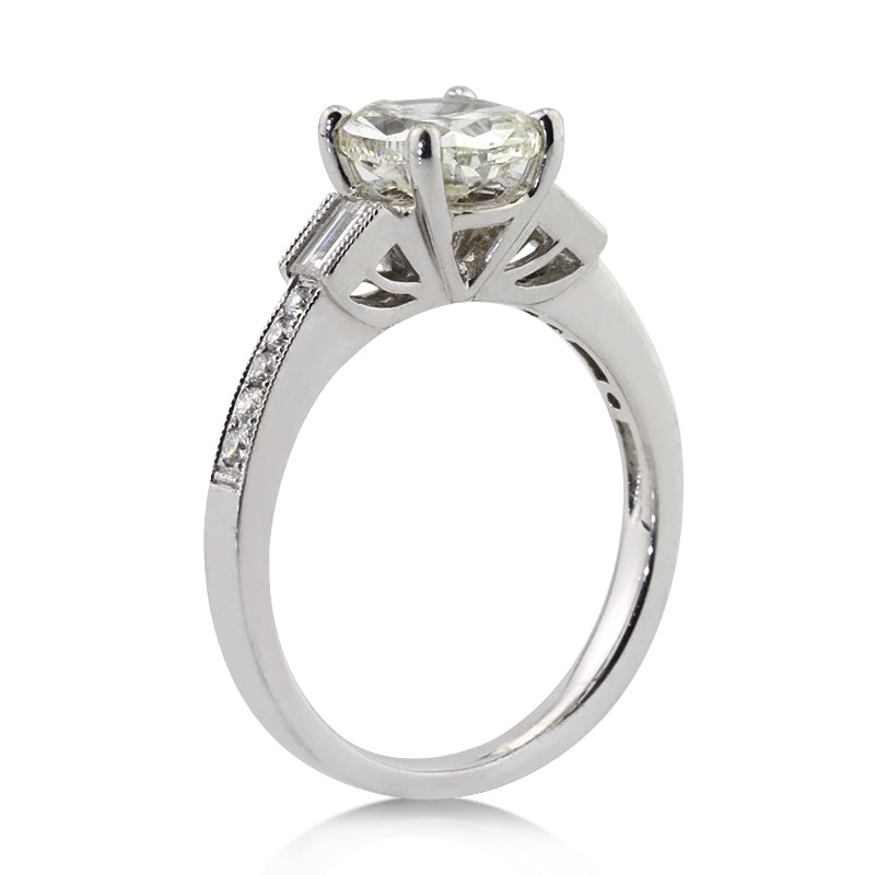 1.94ct Cushion Cut Diamond Engagement Ring