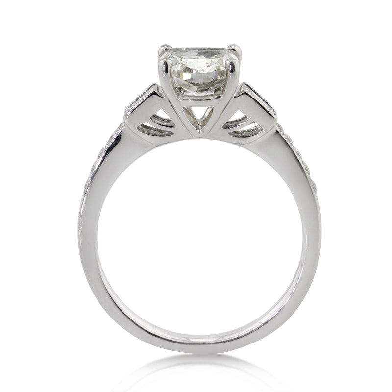 1.94ct Cushion Cut Diamond Engagement Ring