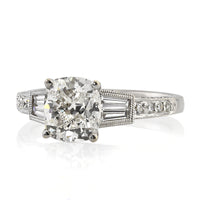 2.82ct Cushion Cut Diamond Engagement Ring