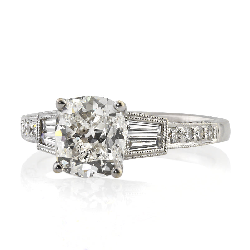 2.82ct Cushion Cut Diamond Engagement Ring