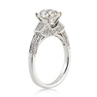 2.82ct Cushion Cut Diamond Engagement Ring