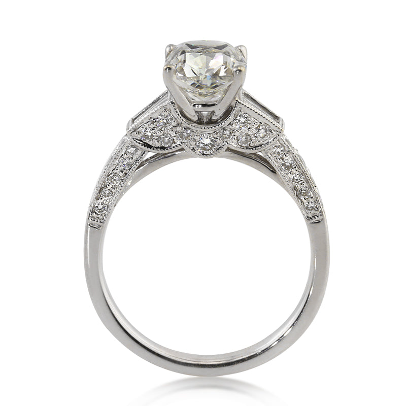 2.82ct Cushion Cut Diamond Engagement Ring