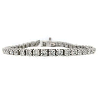 8.85ct Round Cut Diamond Tennis Bracelet