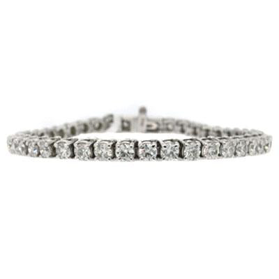8.85ct Round Cut Diamond Tennis Bracelet