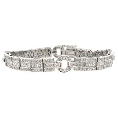 5.70ct Princess Cut Diamond Bracelet