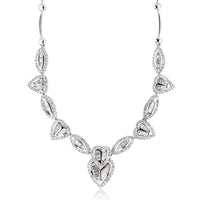 7.35ct Baguette and Round Brilliant Cut Diamond Necklace