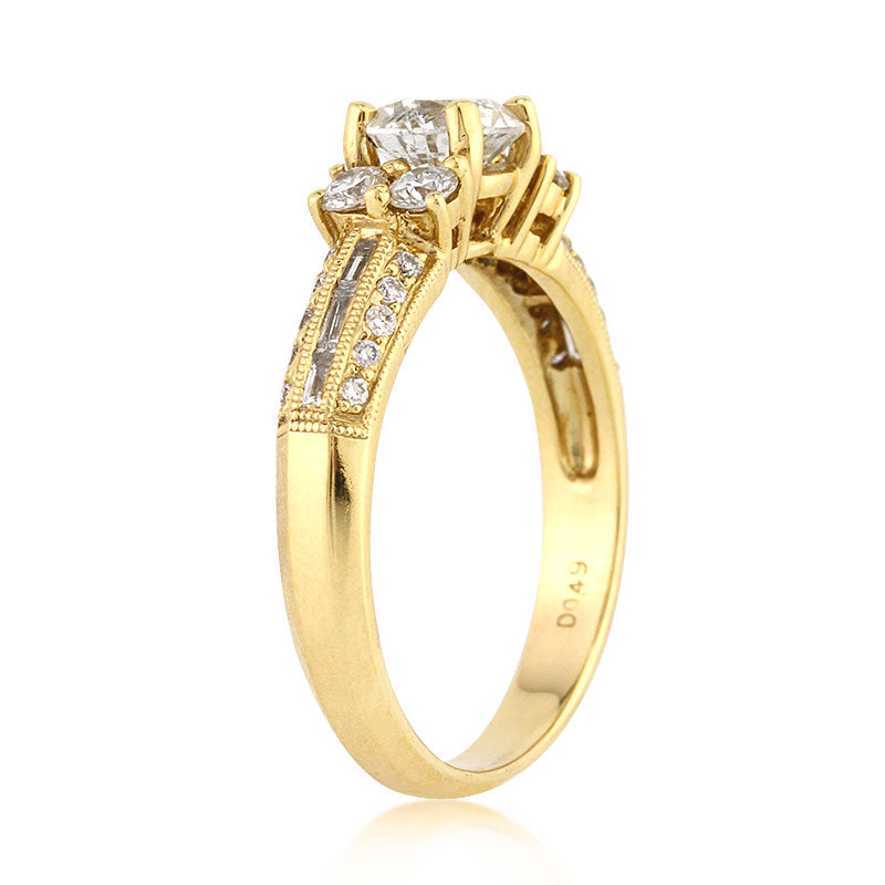 1.39ct Round Brilliant Cut Diamond Engagement Ring