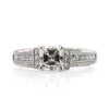 2.06ct Asscher Cut Diamond Engagement Ring