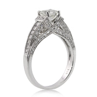 2.06ct Asscher Cut Diamond Engagement Ring