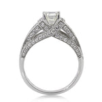 2.06ct Asscher Cut Diamond Engagement Ring