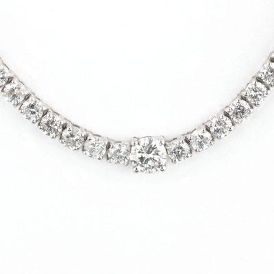 11.96ct Round Brilliant Cut Diamond Necklace